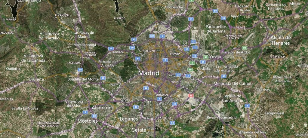 Mapa Municipio de Madrid